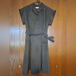 Calvin Kline Striped Black Dress